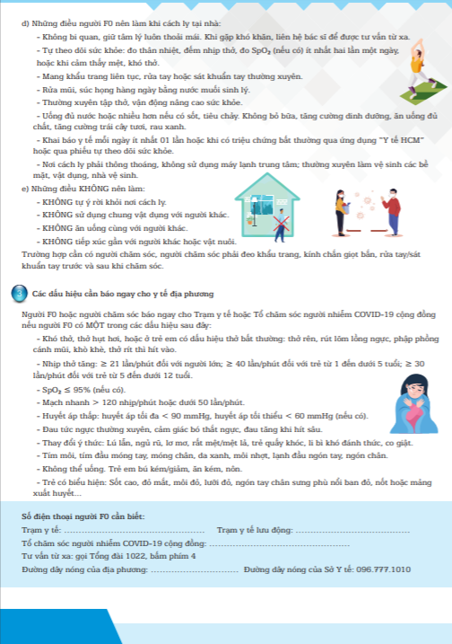 Những điều cần biết dành cho các bệnh nhân F0 khi cách ly tại nhà - Ảnh 2