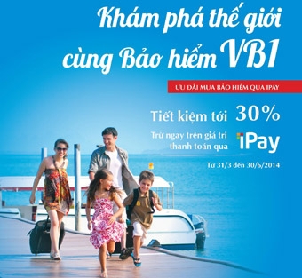 Tiết kiệm tới 30% qua “Khám phá thế giới cùng Bảo hiểm VBI”