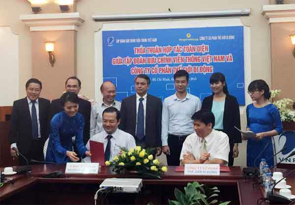 VNPT và Thế Giới Di Động ký kết hợp tác kinh doanh