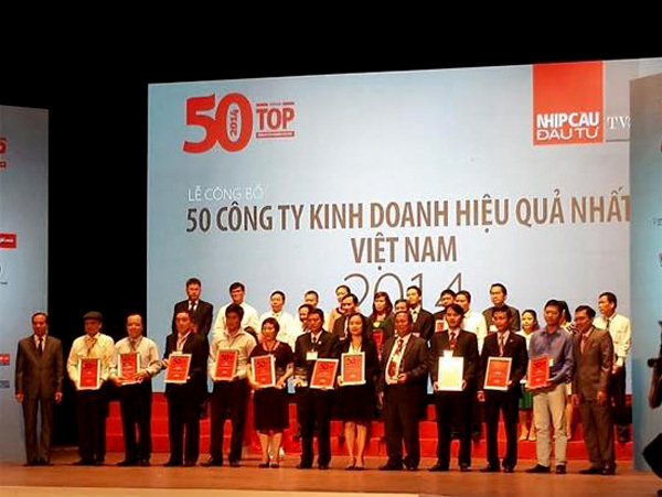 Công bố "50 công ty kinh doanh hiệu quả nhất Việt Nam 2014"